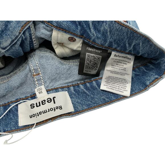 Reformation Blue Wide-Leg Jeans - Picture 4 of 4